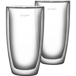LAMART LT9011 Dvojité TERMO borokremičité poháre, pre studené a teplé nápoje, materiál sklo, farba číra, 380 ml, rozmer výška 14,5 cm
