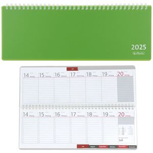 Herlitz Schreibtischkalender 2025, Modell / Jahr / Farbe:Transluzent / 2025 / grün
