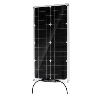 CAMTOA 50Watts Solarpanel Ladegerät 12V Solarmodul Camping Wohnmobil Garten, Nicht Regler