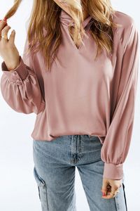 OMG Damenbluse Kassee rosa XL