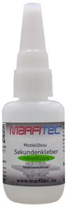 Marfitec Modellbau Sekundenkleber 20g mittelflüssig - Metall Nadelverschluss