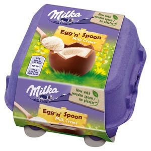 Milka Ei 'N' Löffel Vollmilch-Creme-Schokolade 136 G (4 X 34 G)