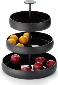 PHILIPPI dreistöckige Etagère NEGRETTO black Ø 31 cm