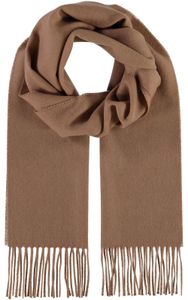 FRAAS Schal Wool Scarf with Fringes Camel braun