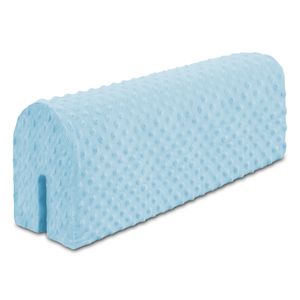Bettkantenschutz für Kinderbetten 70 cm - Schutz für Bettrahmen Kantenschutz Kinder Babybett Blau Minky