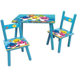 Detský set stôl/stoličky, Fun House, plast, so vzorom, viacfarebný, 49,5x31x31,5 cm