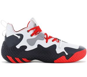 adidas James Harden Vol. 6 - Herren Sneaker Basketball Schuhe Weiß-Blau GV9081 , Größe: EU 43 1/3 UK 9