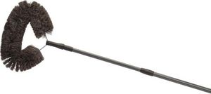 Große Staubbesen Halbmond aus Ziegenhaar mit Teleskopgriff bis 170cm für schwer zugängliche Stellen