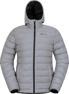 Mountain Warehouse - Reflexná prešívaná bunda pre mužov MW1490 (L) (Silver)