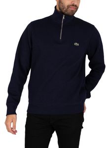 Lacoste Sweatshirt mit Reißverschluss, Blau XL