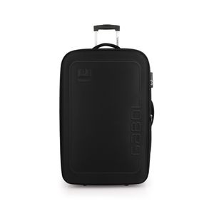 Trolley-Koffer XL - 76 cm, 3,2 kg, 110 Liter, Dehnfalte, 2 Rollen, schwarz
