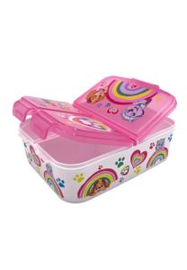 Paw Patrol Skye Rainbow Kinder Premium Brotdose Lunchbox Frühstücks-Box Vesper-Dose mit 3 Fächern
