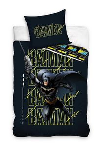 Batman Bettbezug Batman 140 x 200 cm - Baumwolle -70 x 90 cm