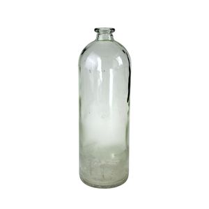 Bodenvase Bottle - grün-gefrostet - Glas - 13,5x41 cm