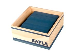 KAPLA-Holzplättchen 40er Box dunkelblau Pinienholz Bausteine Baukasten