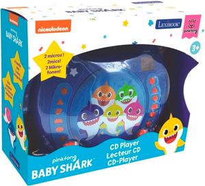 Lexibook Przenośny odtwarzacz CD z 2 mikrofonami Baby Shark