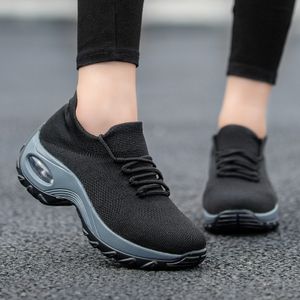 Kosten-Damen-Socken Sneaker-atmungsaktiv&Mesh&Einfarbig,Farbe: Grauschwarz,Größe:42