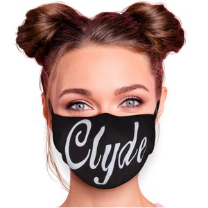 Alltagsmaske Stoffmaske Motiv Mund- Nasenschutz einstellbare Ohrbügel Waschbar Herren Damen verschiedene Designs, Modell wählen:Clyde