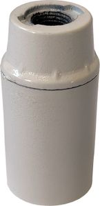 Relco Fassung E14 Glattmantel M10 Gewinde Lampenfassung Weiß