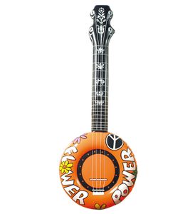 Aufblasbares Banjo (orange)