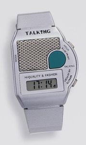 Atlanta  Sprechende Armbanduhr Quartz, mit Weckfunktion, Repetition, optionales Stundensignal; 6694-19