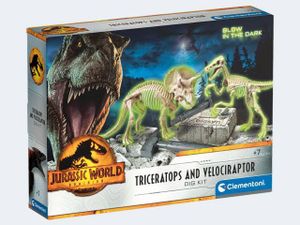 Jurassic World Ausgrabung Triceratops & Velocirapt