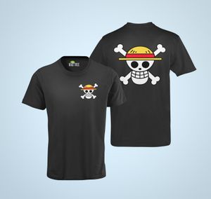 One Piece Anime Logo OP Skull Flag Manga Ruffy Luffy Pirate Banda T- shirt męski bawełna organiczna