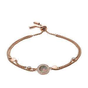 Fossil JF02951791 Armband Damen Classics Rosé-Ton Perlmutt Grau