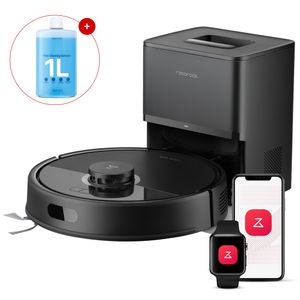 Roborock Q7 BF+ Staubsauger Roboter 8000 Pa(Upgrade von Q7 max+), Dual Anti-Tangle-System,  inkl. 1000ml Bodenreiniger, Automatischer Staubentleerung