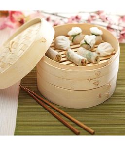 Bambusholz-Dampfgarer 20Cm Dampfgarer Asiatisch Kochen