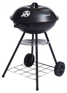 Grill Okrągły Z Pokrywą I Termometrem Blaupunkt Gc401, Czarny