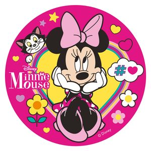 Essbare Tortenaufleger Disney Minnie Mouse Cake Topper Tortendeko, Kreisdurchmesser :20 cm, Motiv:Minnie Mouse Nr. 4