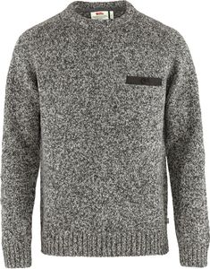 Fjällräven Herren Lada Rundhals-Wollpullover Grey M