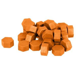 Sechseckige Wachsperlen 30 g - Orange