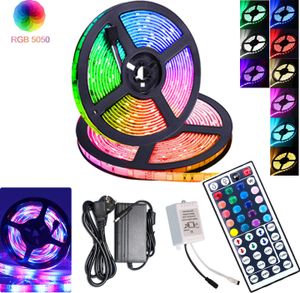 Jopassy 10M LED Streifen Leiste set LED Strip LichtBand RGB Lichterkette 30LEDs 5050SMD mit 44 Tasten Fernbedienung