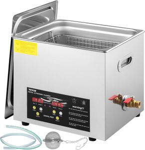 VEVOR 10 L verbesserter Ultraschallreiniger (400 W Heizung, 240 W Ultraschall) Professioneller digitaler Labor-Ultraschallreiniger mit Heizungstimer für die Reinigung von Teilen und Instrumenten VEVOR 10 L verbesserter Ultraschallreiniger (400 W Heizung, 240 W Ultraschall) Professioneller digitaler Labor-Ultraschallreiniger mit Heizungstimer für die Reinigung von Teilen und Instrumenten