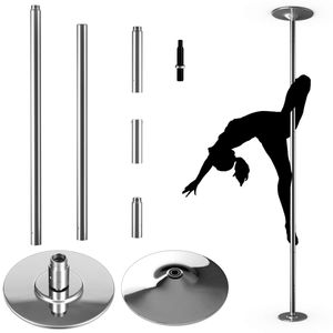 COSTWAY Professional Pole Dance Bar | 45 mm Pole Dance Bar | Strip Bar statický | Pole Dance Bar z nerezové oceli | nastavitelná výška až do 200 kg
