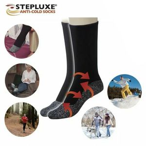 Stepluxe® Anti-Cold Socks - Thermosocken mit Aluminiumfaser, 36-44, Socken halten die Füße trocken und warm, Wintersocken, uni - Aus der TV Werbung
