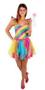 Kleid Regenbogen Fee, Groesse:38
