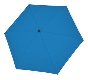 doppler Taschenregenschirm Regenschirm Fiber Mini Compact Uni Electric Blue blau