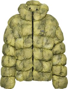 Bunda Karl Kani Sport Patch Square Quilted Tie Dye Puffer Jacket lime green - L