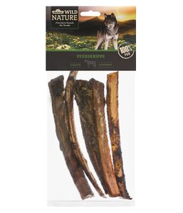Dehner Wild Nature Hundesnack, Premium Leckerli glutenfrei / getreidefrei, Kausnack für Hunde, Pferderippe, 200 g
