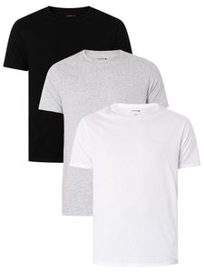 Lacoste 3er Pack Essentials Lounge T-Shirt, Mehrfarbig L