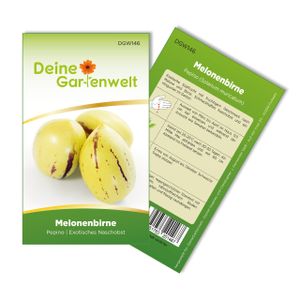 Melonenbirne Birnenmelone Pepino Samen - Solanum muricatum - Melonenbirnensamen - Obstsamen - Saatgut für 6 Pflanzen