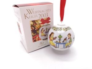 Porzellankugel Weihnachtskugel 2003 - Hutschenreuther - in