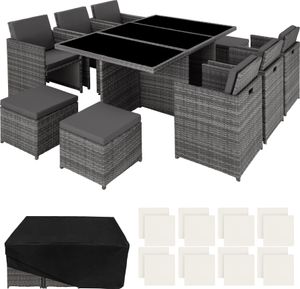 Rattan Sitzgruppe New York mit Aluminiumgestell