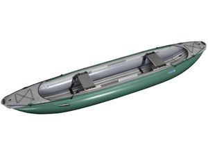 Gumotex Palava 2+1 Personen Schlauchkanadier aufblasbar Kanu Schlauchboot, Farbe:grün