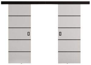 KIER FURNITURE Moderne Schiebetüren Duo 132 - Universal - Weiß 132x205x1,6 cm