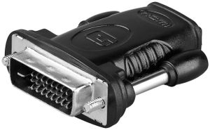 Wentronic A 333 (HDMI 19pin F/DVI-D 24+1pin M), HDMI 19pin F, DVI-D 24+1pin M, männlich/weiblich