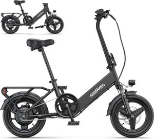 Elektrický Bicykel HillMiles Mile 1 - Motor 250W Batéria 36V10.4AH 14 Palcové Pneumatiky Mechanickými Kotúčovými Brzdami - Čierna Elektrický Bicykel HillMiles Mile 1 - Motor 250W Batéria 36V10.4AH 14 Palcové Pneumatiky Mechanickými Kotúčovými Brzdami - Čierna